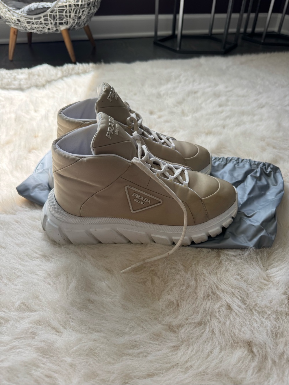 Prada Rush Piuma Nylon Sneakers